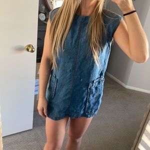 FP denim mini dress
